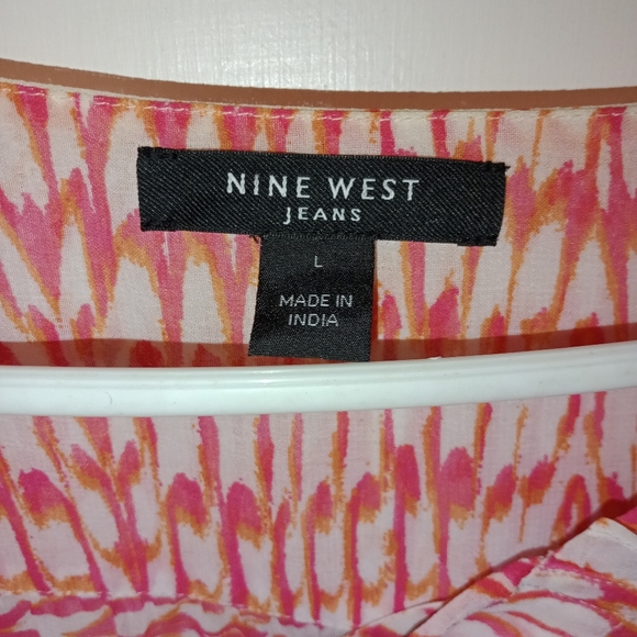 Ladies nine west blouse size lg - Picture 2 of 2